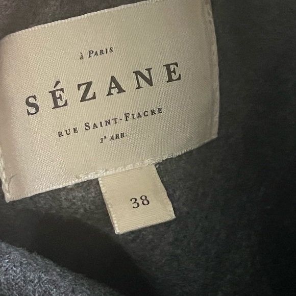 Sezane Gray Tea Dress in Dark Grey US 6 / FR 38 - Picture 7 of 11